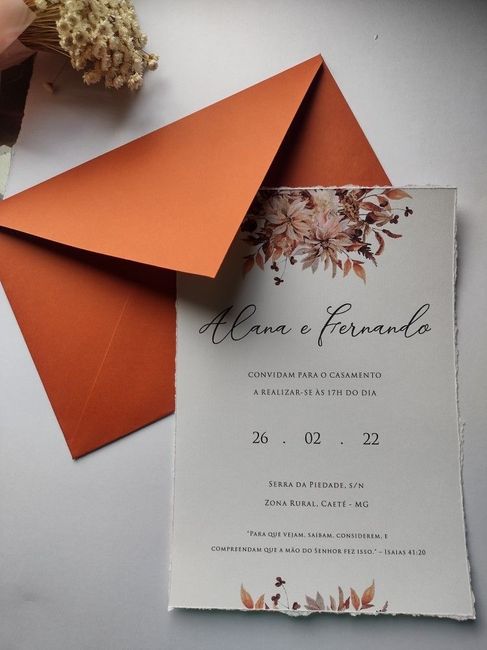 Invitaciones en color naranja 🧡 17
