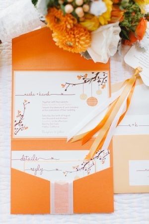Invitaciones en color naranja 🧡 21