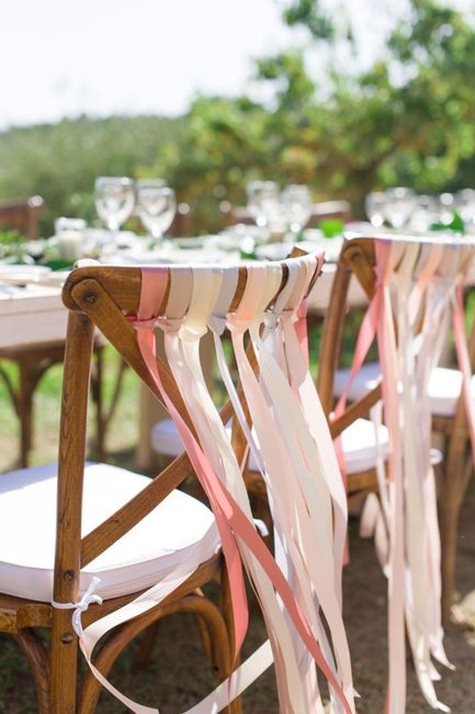 Decoración de boda con listones 🩷💙💜💛💚🧡 12