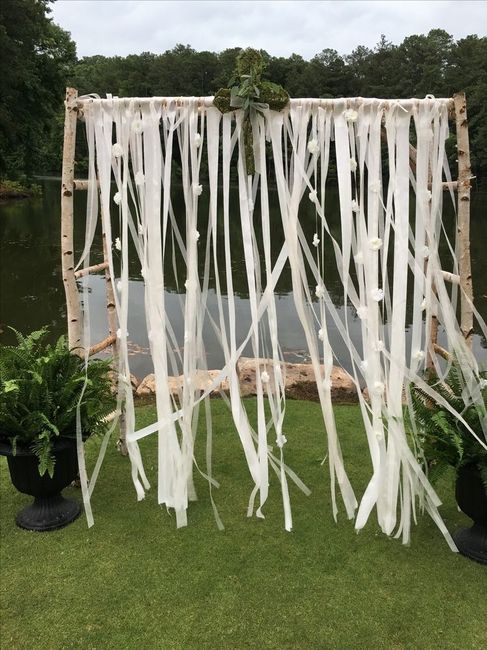 Decoración de boda con listones 🩷💙💜💛💚🧡 26