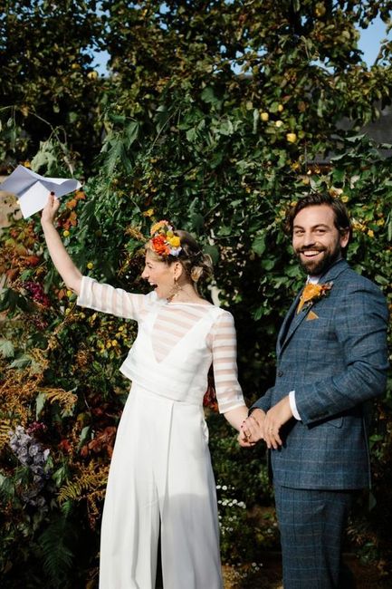 Novias en pantalones 34