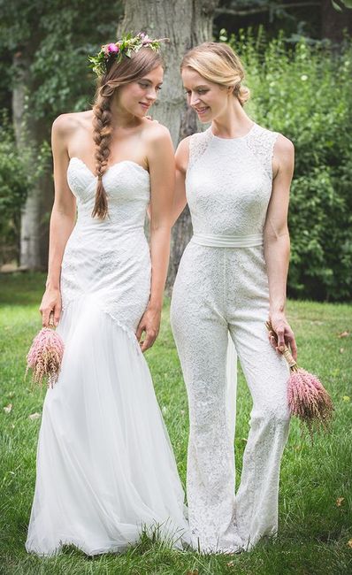 Novias en pantalones 36