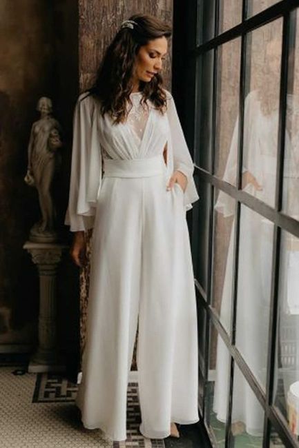 Novias en pantalones 38