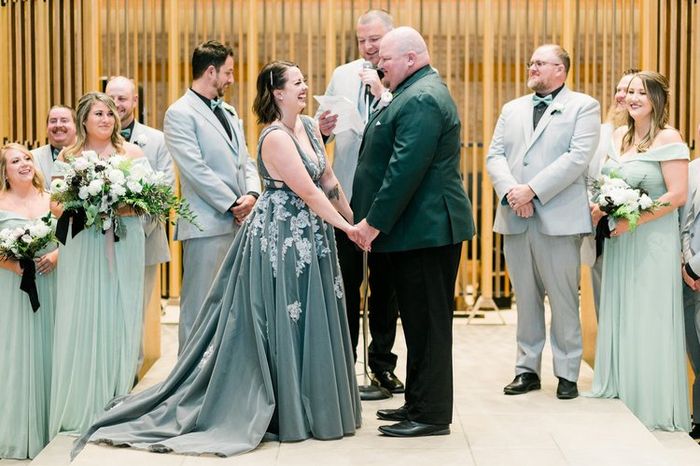 Shay + Juan: Una novia en azul y un novio en verde 49