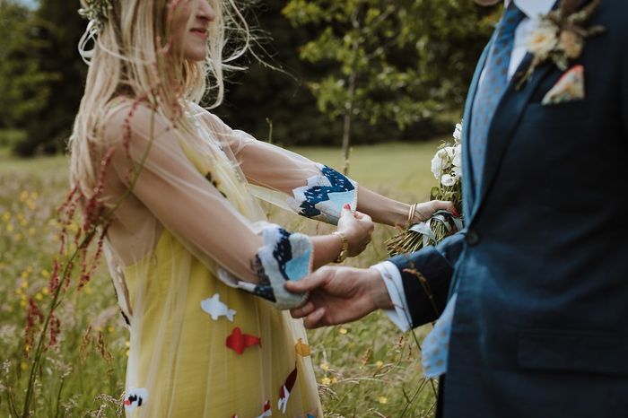 🌿✨ Catriona + Tom: Handfasting y un vestido diseñado por la novia ✨🌿 29