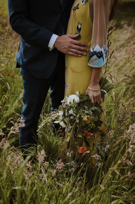 🌿✨ Catriona + Tom: Handfasting y un vestido diseñado por la novia ✨🌿 30