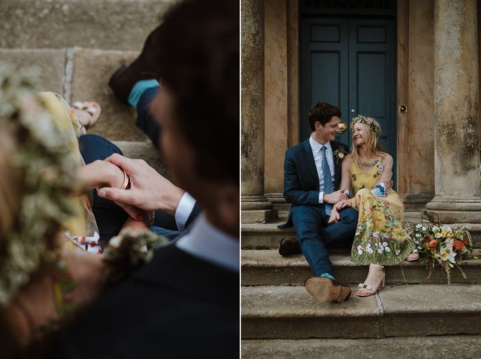 🌿✨ Catriona + Tom: Handfasting y un vestido diseñado por la novia ✨🌿 34