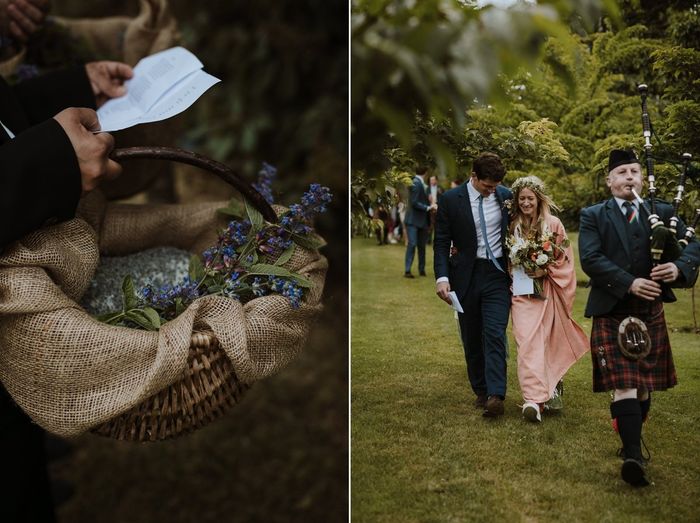 🌿✨ Catriona + Tom: Handfasting y un vestido diseñado por la novia ✨🌿 51