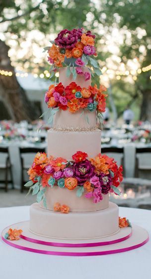 ✨🌸 Pasteles florales para la boda 🌸✨ 13