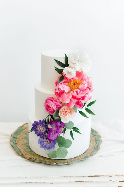 ✨🌸 Pasteles florales para la boda 🌸✨ 26