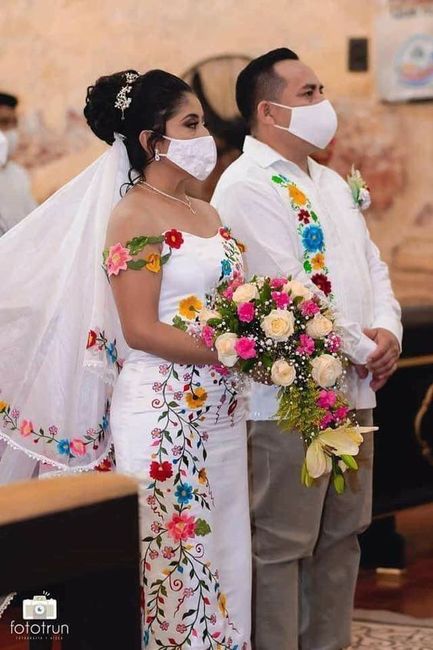 Vestido de novia con un toque muy mexicano 14