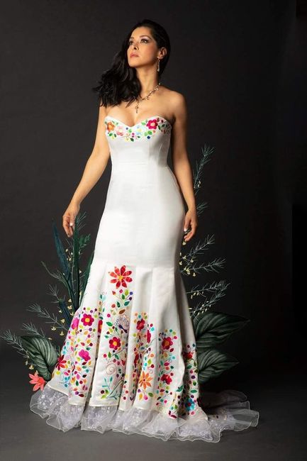 Vestido de novia con un toque muy mexicano 16