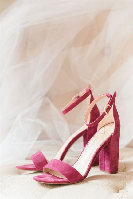 Zapatos de novia en color rosa 💗 6