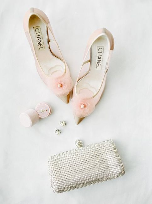 Zapatos de novia en color rosa 💗 8