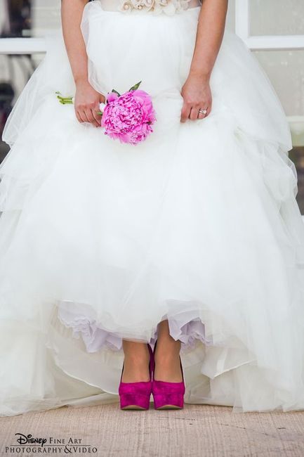 Zapatos de novia en color rosa 💗 17