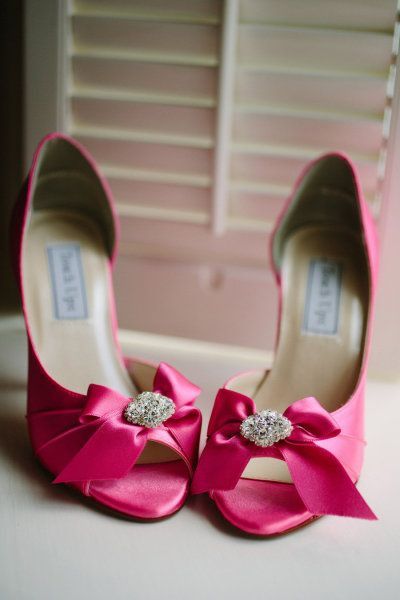 Zapatos de novia en color rosa 💗 19