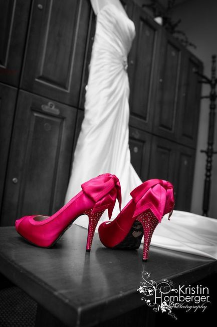 Zapatos de novia en color rosa 💗 22