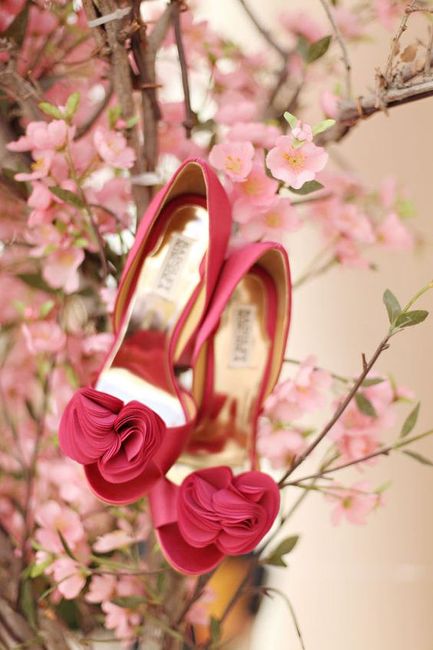 Zapatos de novia en color rosa 💗 24
