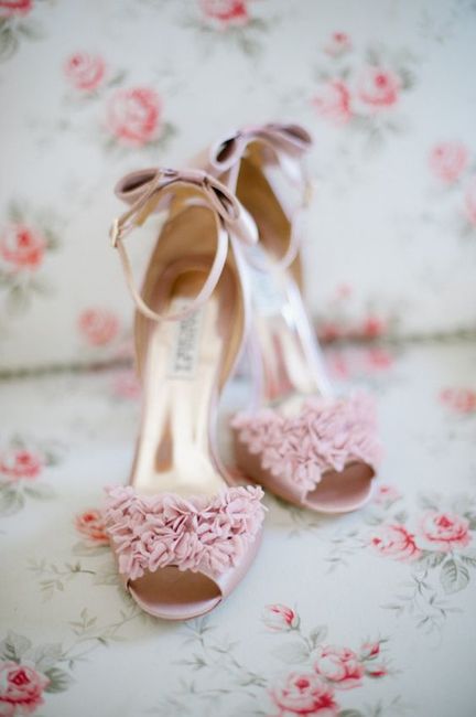 Zapatos de novia en color rosa 💗 34