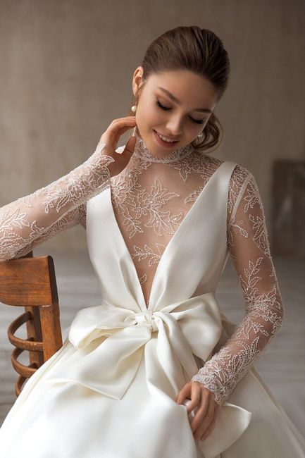 Vestidos👗👰🏾‍♀️ con moño 🎀 45