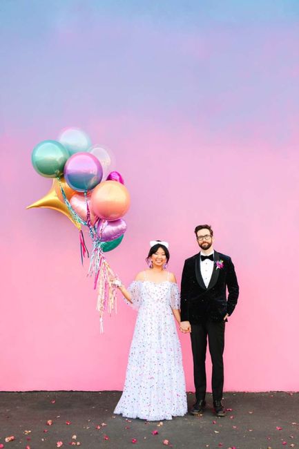 Alena + Alex: una boda confetti 🎉 1