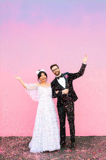 Alena + Alex: una boda confetti 🎉 12