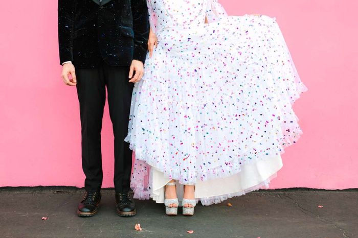 Alena + Alex: una boda confetti 🎉 14