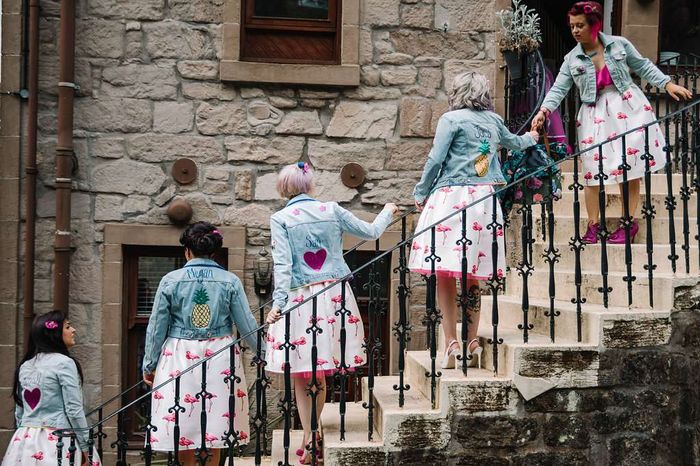 Caragh + Ryan: una boda pink flamingo 🦩 14