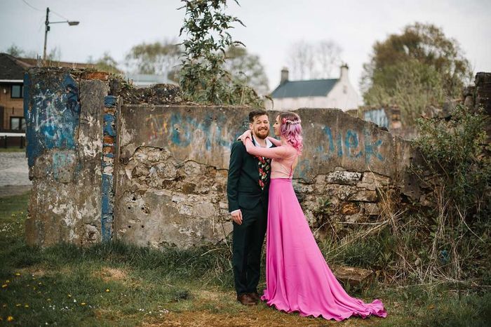 Caragh + Ryan: una boda pink flamingo 🦩 58