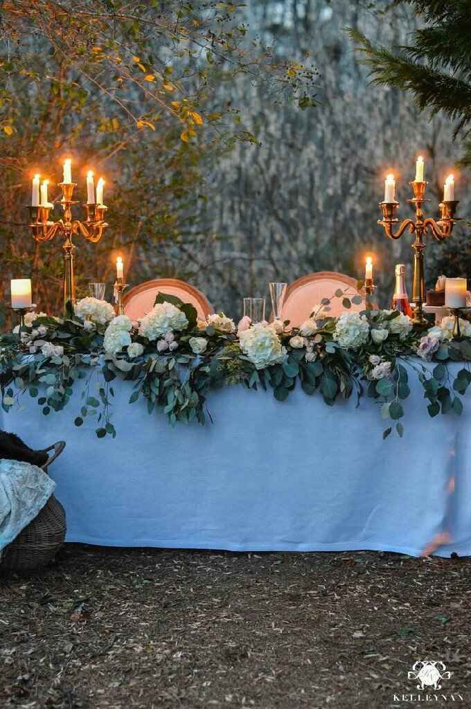  Decoración mesa de novios. - 2