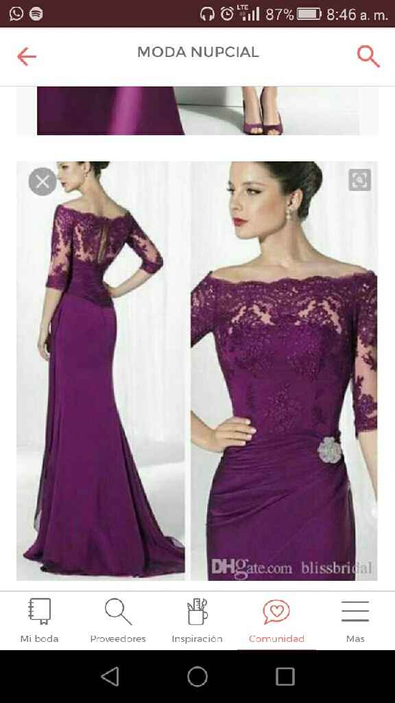  Vestidos para mamá!! Color morado 💜 - 1