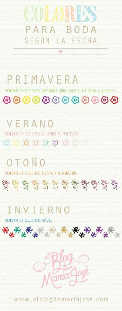  Colores para la boda según la temporada! - 1