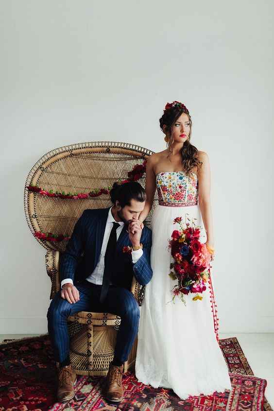 Vestido de novia con un toque muy mexicano - 7