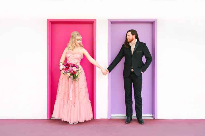 Christine + Alan: una sesión retro (con un toque de Barbie) 💗 - 4