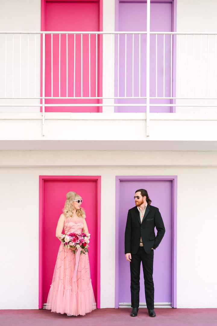 Christine + Alan: una sesión retro (con un toque de Barbie) 💗 - 10