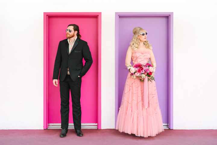 Christine + Alan: una sesión retro (con un toque de Barbie) 💗 - 11