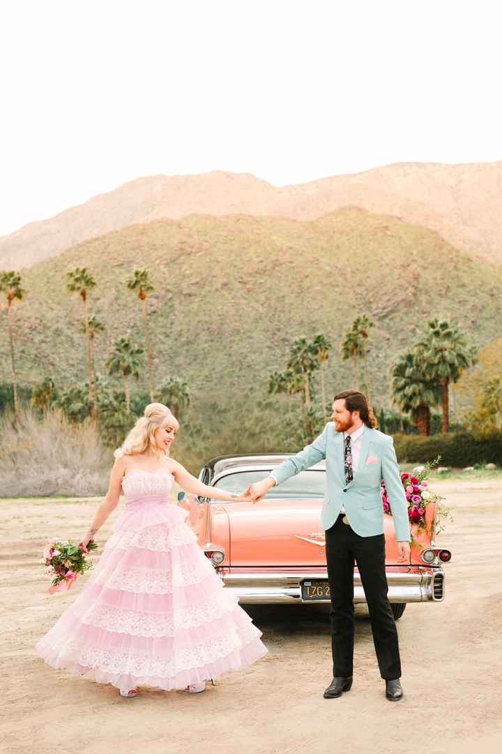 Christine + Alan: una sesión retro (con un toque de Barbie) 💗 - 33