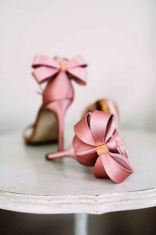 Zapatos de novia en color rosa 💗 - 10