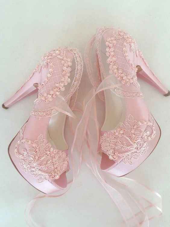 Zapatos de novia en color rosa 💗 - 20