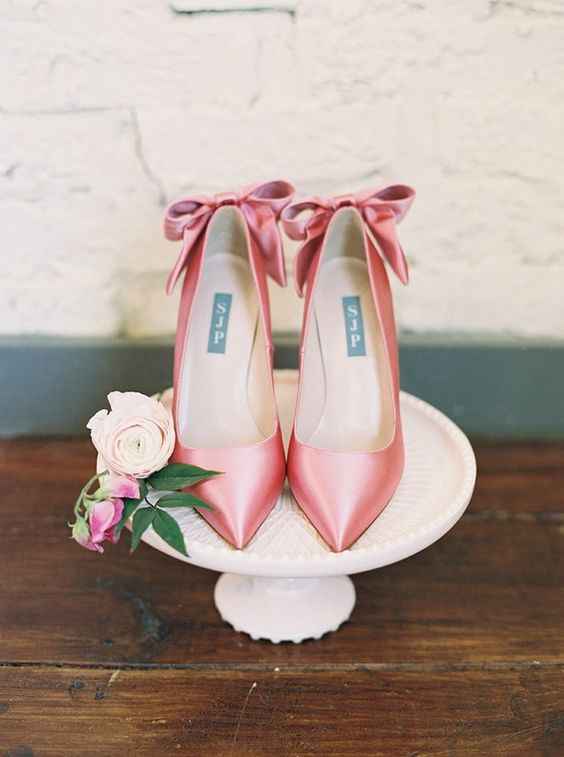 Zapatos de novia en color rosa 💗 - 25