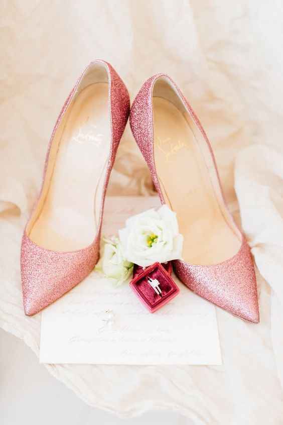 Zapatos de novia en color rosa 💗 - 28
