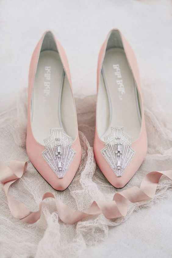 Zapatos de novia en color rosa 💗 - 32