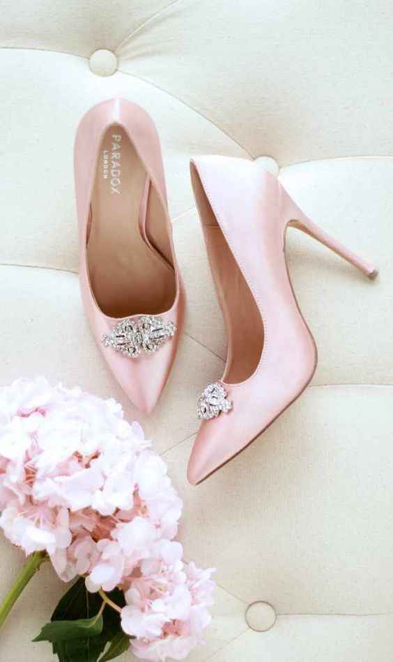 Zapatos de novia en color rosa 💗 - 35
