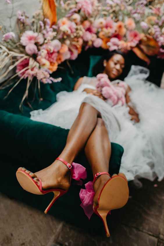 Zapatos de novia en color rosa 💗 - 36