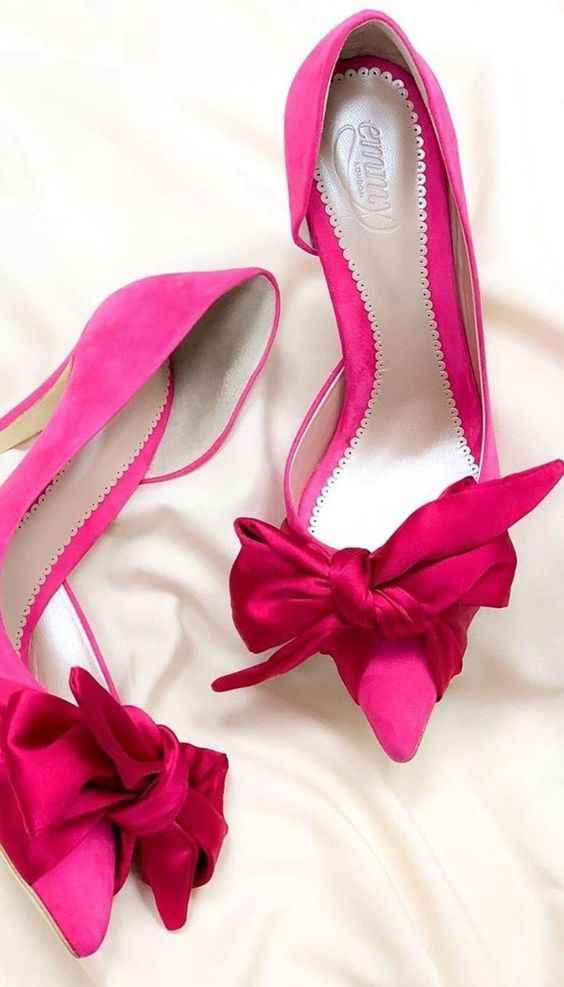 Zapatos de novia en color rosa 💗 - 37