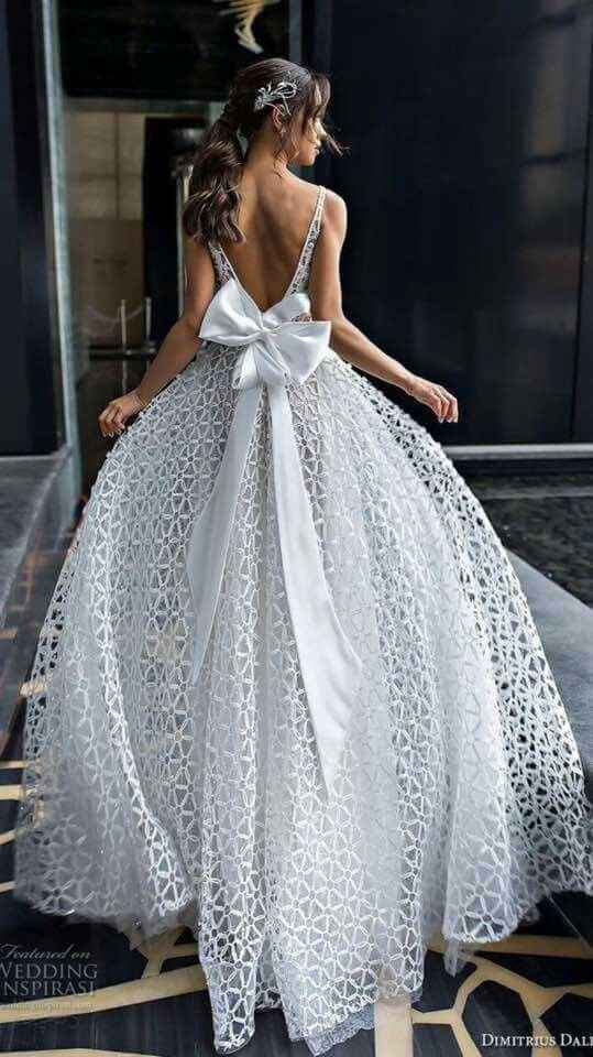 Vestidos👗👰🏾‍♀️ con moño 🎀 - 34