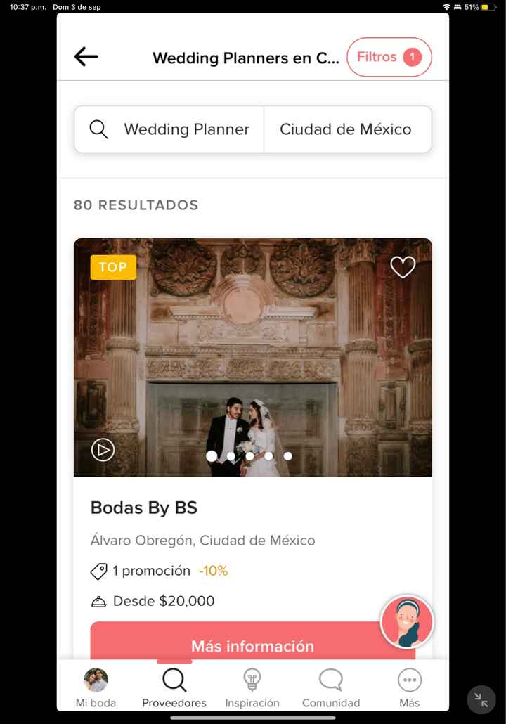 Búsqueda de wedding planner - 1