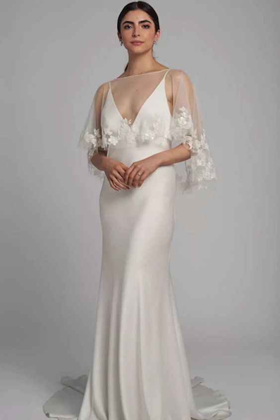Ponle una bella capa a tu vestido de novia - 10