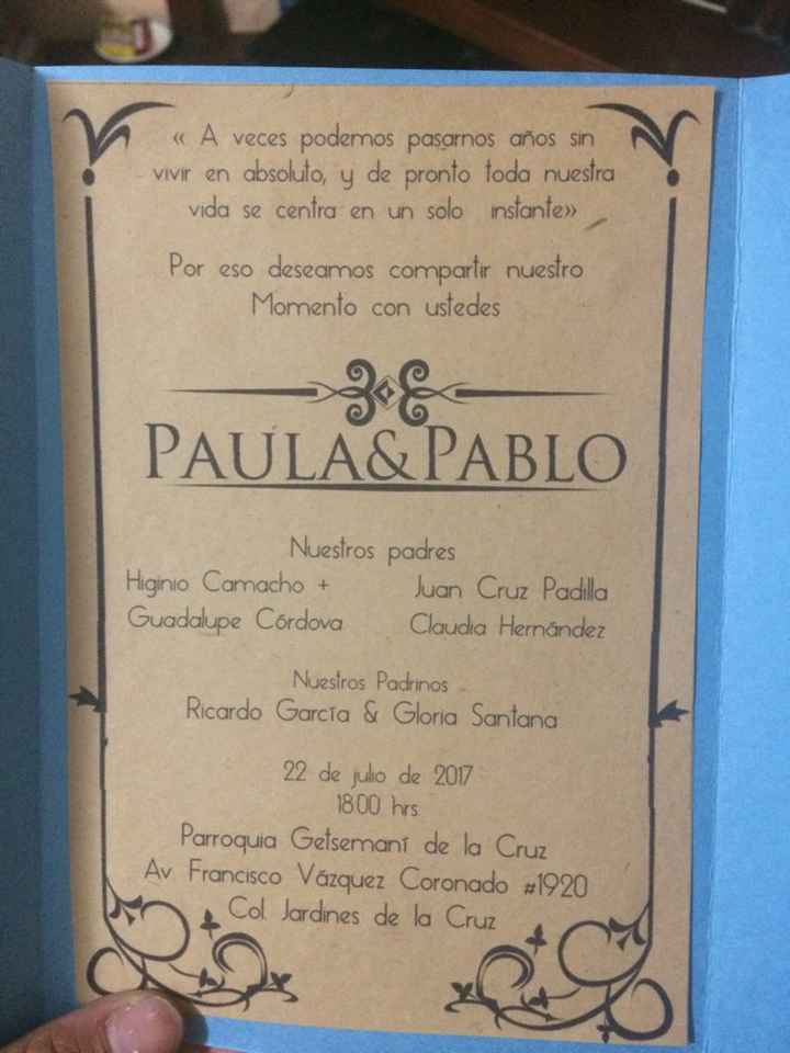 Invitaciones a ras de tiempo 😩🙊 - 2