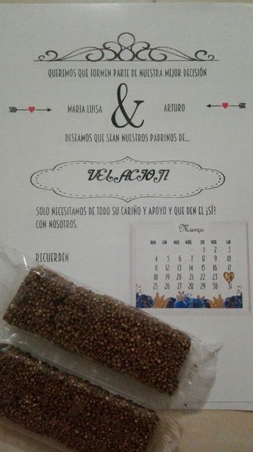 Invitaciones para padrinos - 1